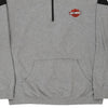 Vintage grey Harley Davidson 1/4 Zip - mens xx-large