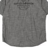 Vintage grey Harley Davidson Short Sleeve Shirt - mens x-large