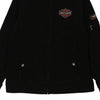 Vintage black St. Petersburg, FL Harley Davidson Fleece - womens large