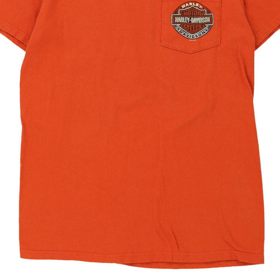 Vintage orange Mount Ephraim, NJ Harley Davidson T-Shirt - mens medium