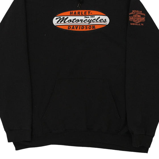 Vintage black Harley Davidson Hoodie - mens xx-large