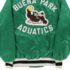 Vintage green Made in USA. Buena Park Aquatics, Coach Clark '75-'92 Delong Baseball Jacket - mens large