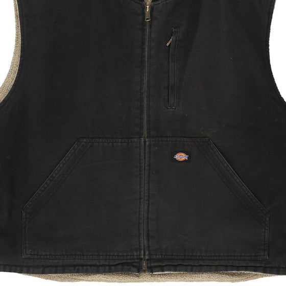 Vintage black Dickies Gilet - mens xx-large