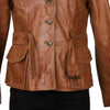 Vintage brown Tempio Leather Jacket - womens large