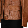 Vintage brown Tempio Leather Jacket - womens large