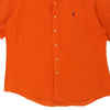 Vintage orange Custom Fit Ralph Lauren Short Sleeve Shirt - mens x-large