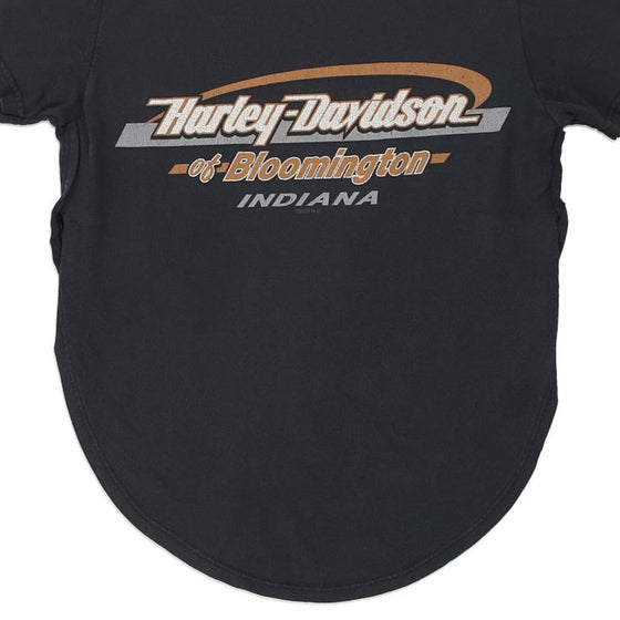 Vintage black Bloominigton, Indiana Harley Davidson T-Shirt - womens small