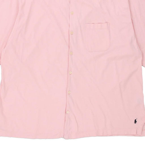 Vintage pink Ralph Lauren Polo Shirt - mens xx-large