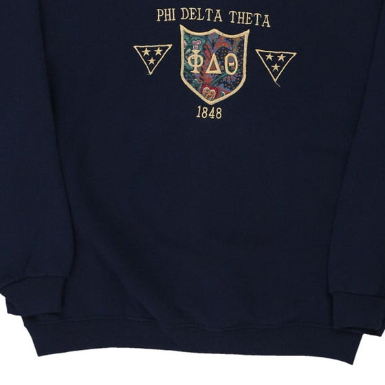 Vintage navy Made in U.S.A. Phi Delta Theta Soffe Sweatshirt - womens large