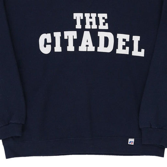 Vintage navy The Citadel Russell Athletic Sweatshirt - mens medium