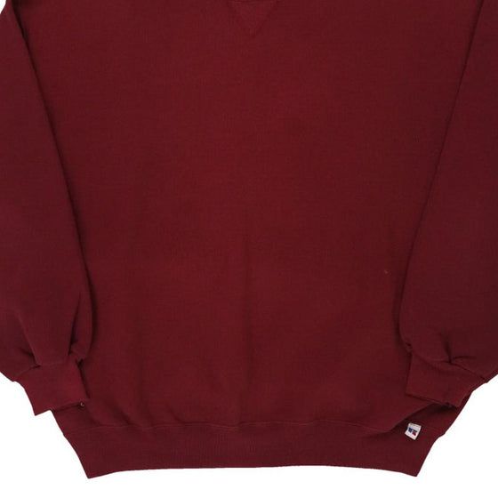 Vintage burgundy Made in U.S.A. Russell Athletic Sweatshirt - mens x-large