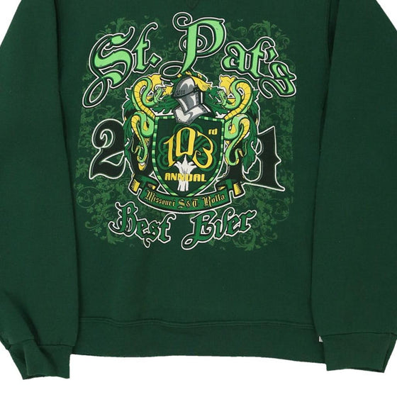 Vintage green St. Pat's Russell Athletic Sweatshirt - mens small