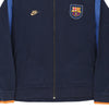 Vintage navy FC Barcelona Nike Zip Up - mens x-large