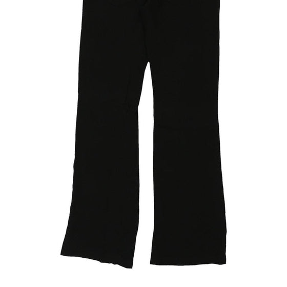 Versace Jeans Couture Wide Leg Trousers - 28W UK 8 Black Silk