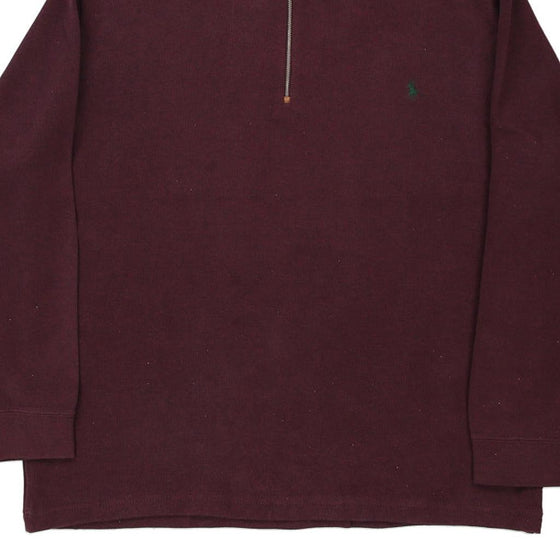 Vintage burgundy Ralph Lauren 1/4 Zip - mens xxx-large