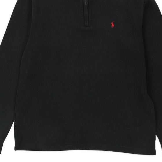 Vintage black Age 14 Ralph Lauren 1/4 Zip - boys x-large