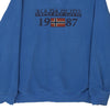 Vintage blue Napapijri Sweatshirt - mens large