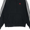 Vintage black Adidas Zip Up - mens large