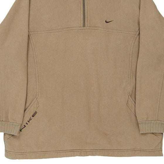 Vintage beige Nike 1/4 Zip - mens medium