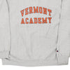 Vintage grey Reversed Weave Vermont Academy Champion Sweatshirt - mens x-large