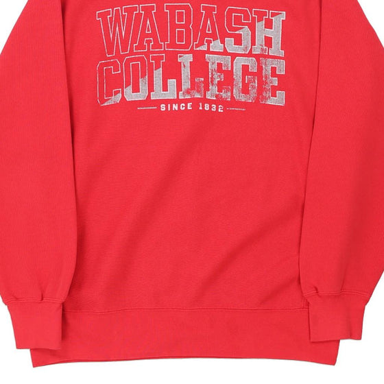 Vintage red Reversed Weave Wabash College Champion Sweatshirt - mens medium