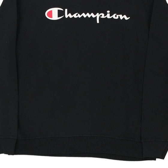 Vintage black Champion Sweatshirt - mens x-large