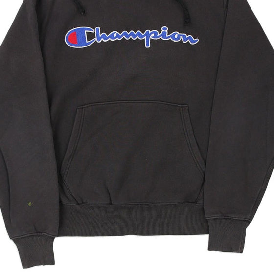 Vintage black Champion Hoodie - mens medium