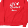 Vintage red Reversed Weave The King Of Sweatshirts Champion Sweatshirt - mens medium