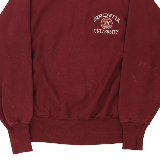 Vintage burgundy Reversed Weave Brown University Champion Sweatshirt - mens small