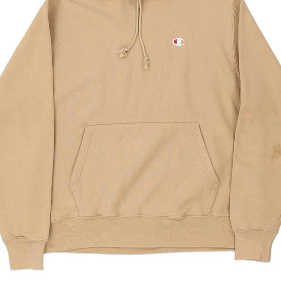 Vintage beige Champion Hoodie - mens x-large