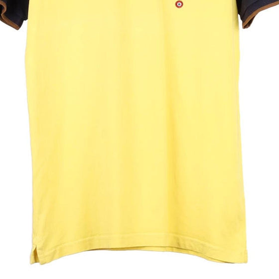 Vintage yellow Aeronautica Militare Polo Shirt - mens small