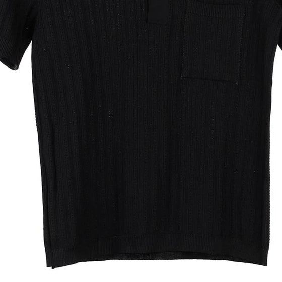 Vintage black Unbranded Polo Shirt - mens small