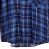 Vintage navy Mexican Flannel Shirt - mens medium