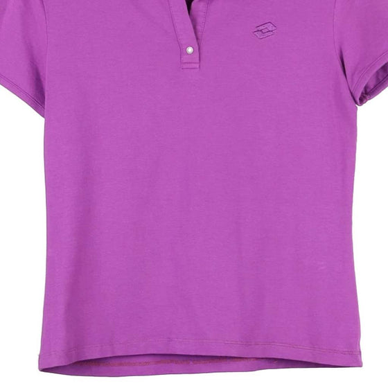 Pre-Loved purple Lotto Polo Shirt - womens large