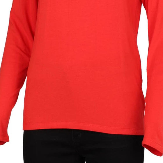 Vintage red Armani Long Sleeve Top - womens small