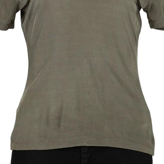 Vintage khaki Krizia Top - womens medium