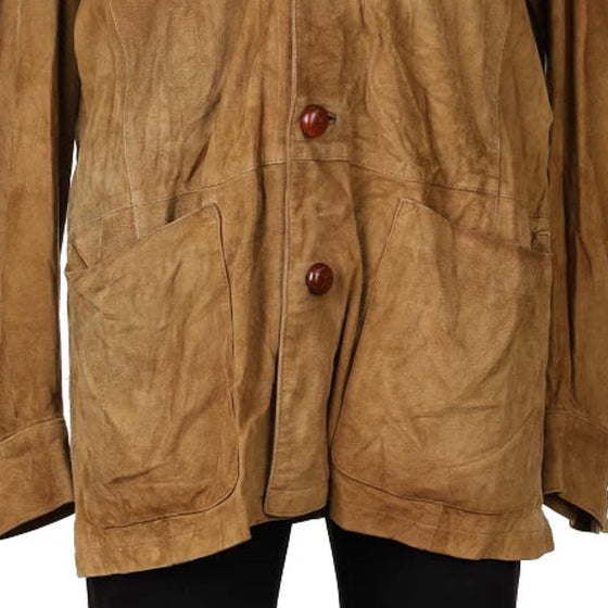 Vintage brown Ugo Cardia Suede Jacket - mens large