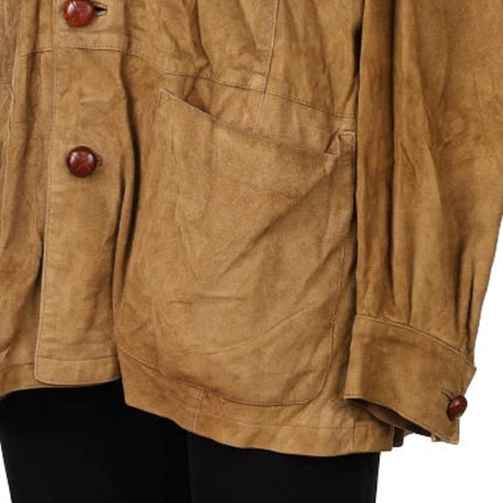 Vintage brown Ugo Cardia Suede Jacket - mens large