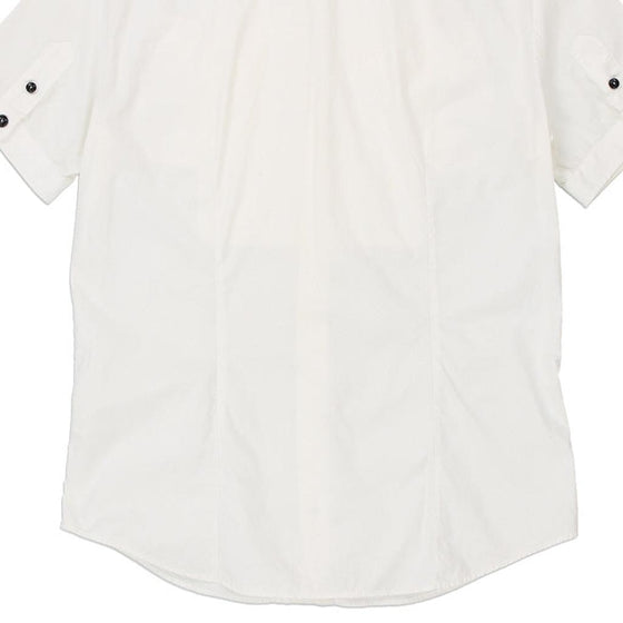 Gf Ferre Short Sleeve Shirt - Medium White Cotton