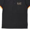 Ea7 Polo Shirt - Small Black Cotton