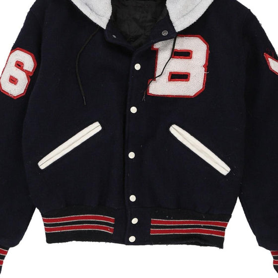 Vintage navy Delong Varsity Jacket - womens medium