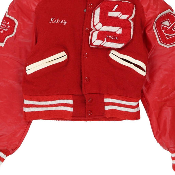 Vintage red Kelsey, FCCLA 08 Mecca Varsity Jacket - womens x-small