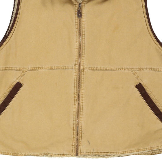 Vintage beige Wrangler Gilet - mens x-large