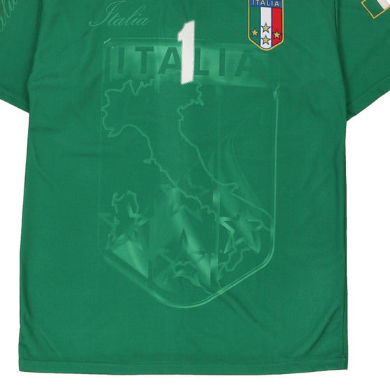 Vintage green Italia Replica Football Shirt - mens small