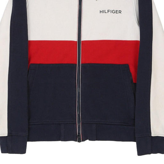 Vintage block colour Tommy Hilfiger Hoodie - mens small