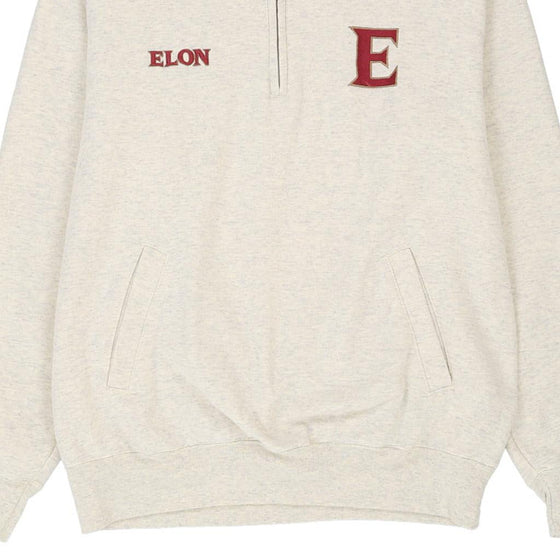 Vintage grey Elon University Champion 1/4 Zip - mens large