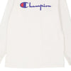 Vintage white Champion Long Sleeve T-Shirt - mens large