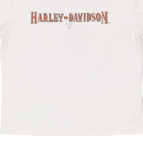 Vintage white Harley Davidson T-Shirt - womens x-large