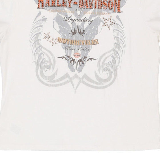 Vintage white Harley Davidson T-Shirt - womens x-large