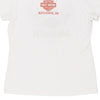 Pre-Loved white Harley Davidson T-Shirt - womens large